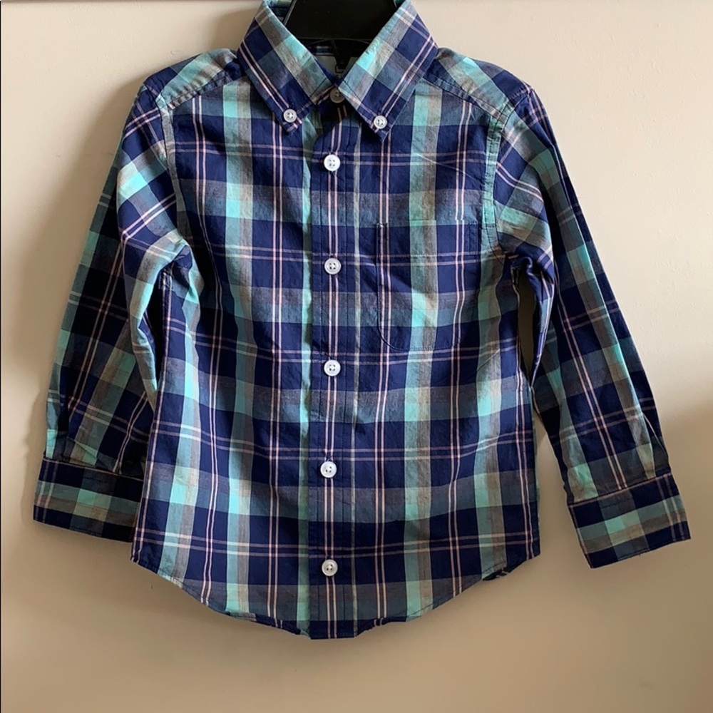 Class Club Little Boys Long-Sleeve Plaid Shirt